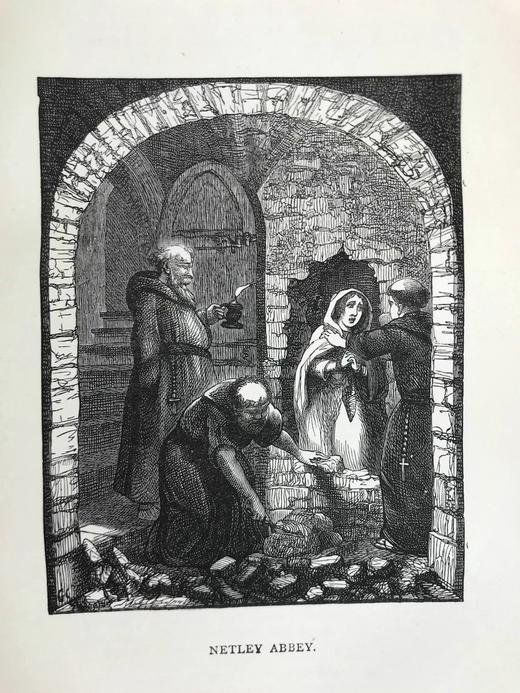 1889年 英格斯比传奇故事集 克鲁克香克、里奇等名家16幅插图 漆布精装32开 商品图14