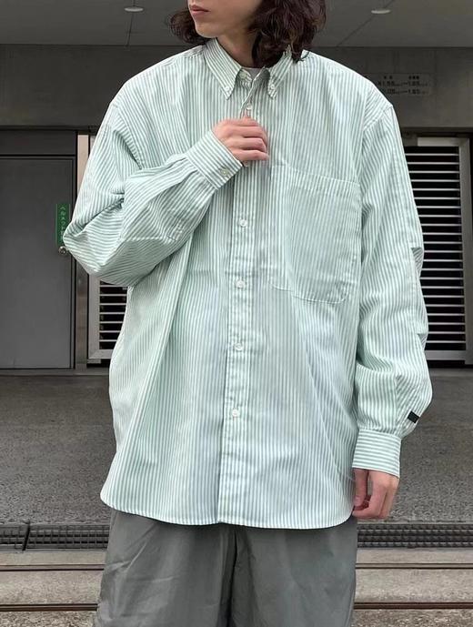 DA1WA 39立体剪裁廓形条纹衬衫 CITY BOY宽松长袖衬衫外套  CS204 商品图1
