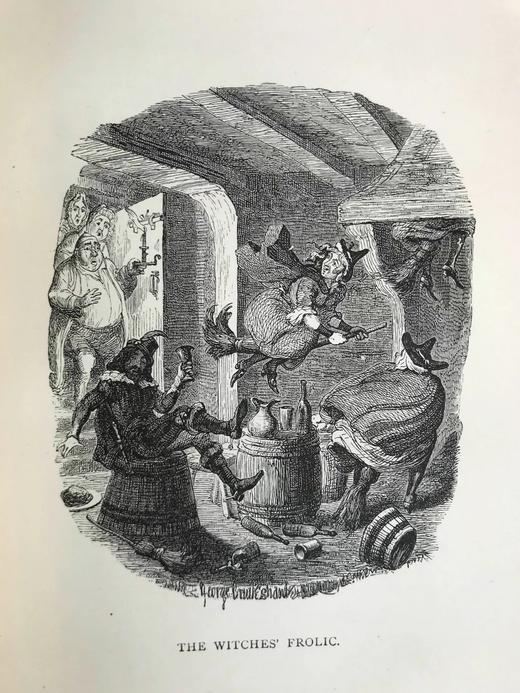 1889年 英格斯比传奇故事集 克鲁克香克、里奇等名家16幅插图 漆布精装32开 商品图9