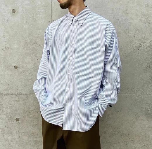DA1WA 39立体剪裁廓形条纹衬衫 CITY BOY宽松长袖衬衫外套  CS204 商品图2