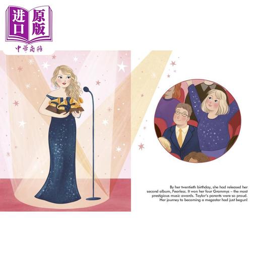 【中商原版】Taylor Swift 歌手泰勒斯威夫特英文故事图画书绘本2册 Lets Meet Taylor 小人物大理想Little People Big Dreams 商品图2