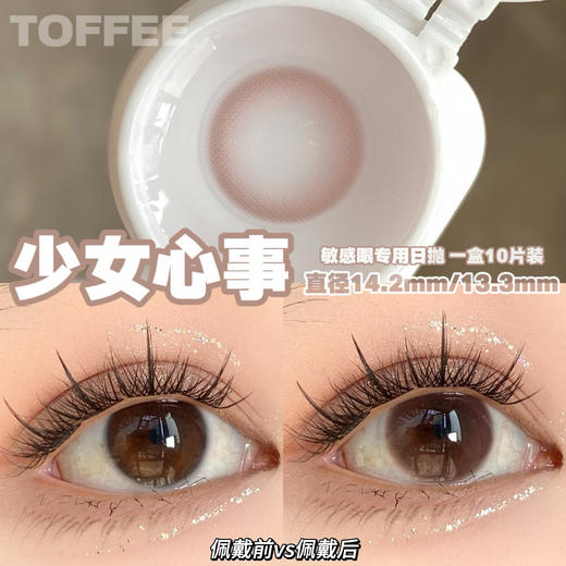 Toffee 日抛 燕麦黑咖/奶油森林/少女心事/清纯引力/童颜小鹿/半熟恋人 商品图4
