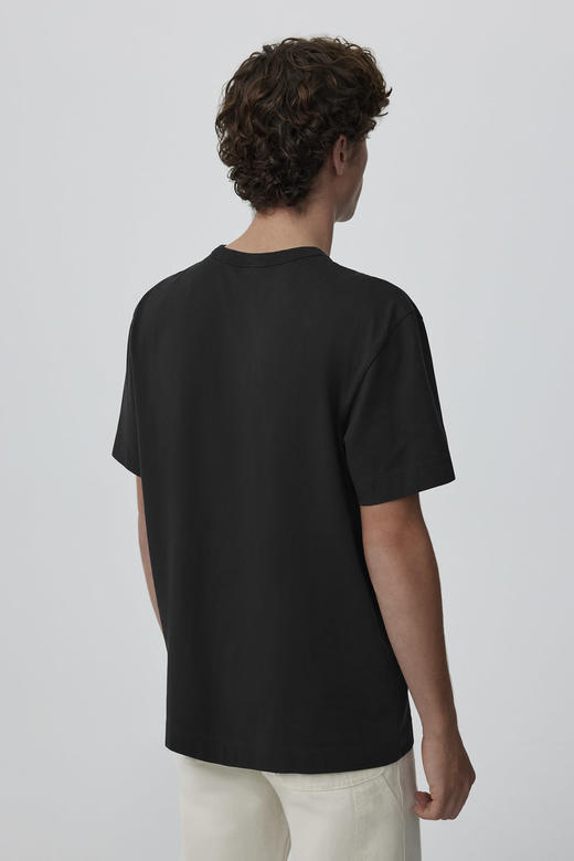 大鹅 2024夏新款 经典袖口刺绣标 男士宽松版休闲 圆领短袖T恤 一盒两件 特惠 Z-11620 商品图2