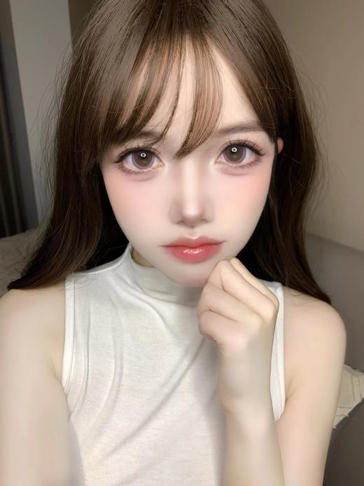 【大直径】Agenscolor-莫奈粉咖-14.5mm【年抛 0-1000度 无525/575】 商品图4