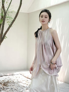 微瑕秒杀|  盛唐牡丹 |真丝芙蓉花上衣 [特价品](特殊商品不退不换)