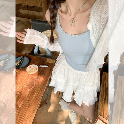 <曾小咸推荐> 【梦幻少女心】开衫背心套装 商品图1