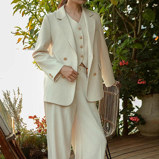 裁缝学苑AS235三件套装春季女西装马甲裤子纸样女装通勤上衣打板 商品图0