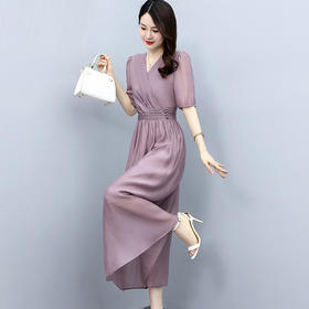 气质时尚超好看，潮流天丝连衣裙HR-GJC6263-1