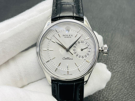 TWF劳li士切利尼系列。尺寸39*11.5mm，3165克隆机芯，蓝宝石镜面，鳄鱼皮表带，男士腕表，密底，自动机械机芯 商品图1