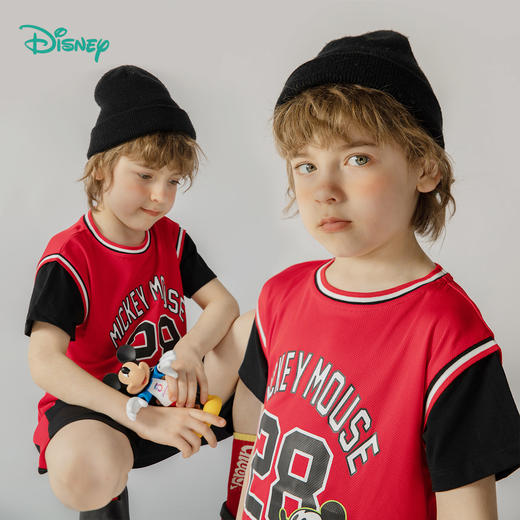 迪士尼夏季新品男女童套装透气儿童套装休闲婴幼儿套装 商品图4