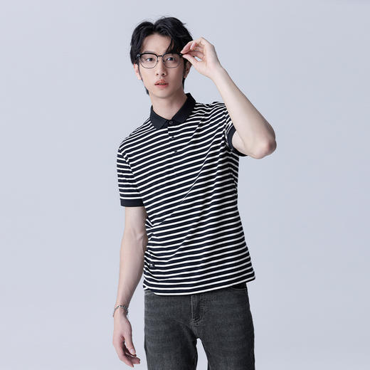 【新品上新】HX 夏季翻领短袖T恤S102422997101POLO杉 商品图1