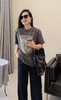LOW极慵懒松弛晕染灰短袖 可配鲨鱼裤 商品缩略图1