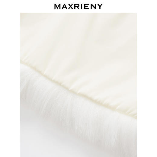 MAXRIENY米白色围巾毛绒围脖女冬季毛茸茸保暖脖套(货号:MC87SC751) 商品图2