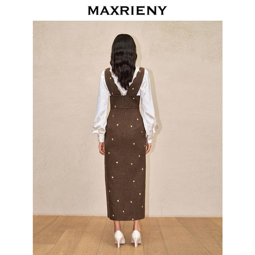 【商场同款-新春系列迎春花开】MAXRIENY复古宫廷连衣裙开衩裙子(货号:MC88DR775) 商品图3