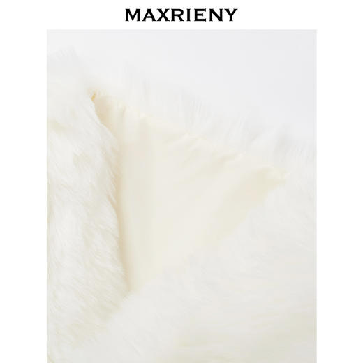 MAXRIENY米白色围巾毛绒围脖女冬季毛茸茸保暖脖套(货号:MC87SC751) 商品图3