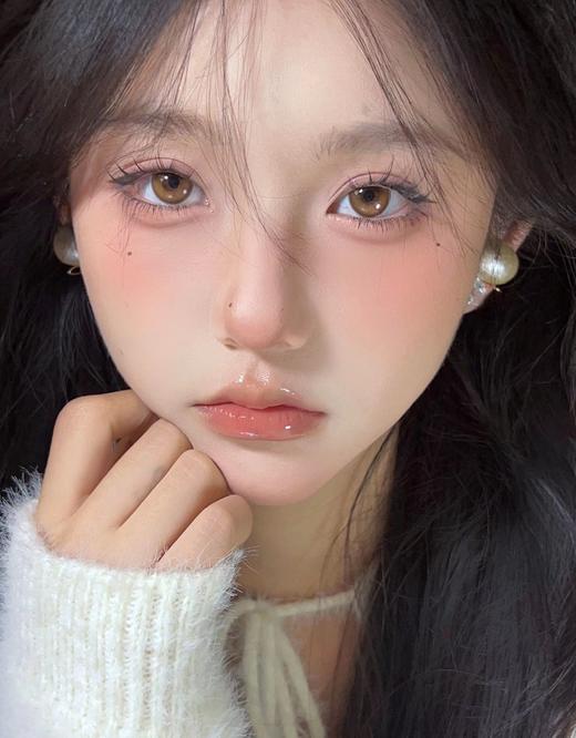 allecon 半年抛 南瓜贝果/燕麦贝果  14.2mm 美瞳两片装 棕/褐 商品图5