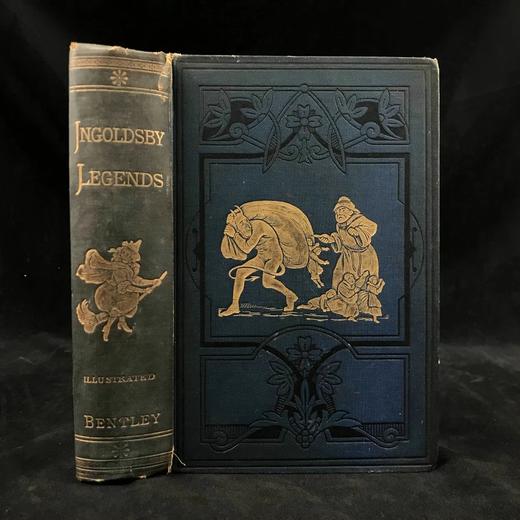 1889年 英格斯比传奇故事集 克鲁克香克、里奇等名家16幅插图 漆布精装32开 商品图0