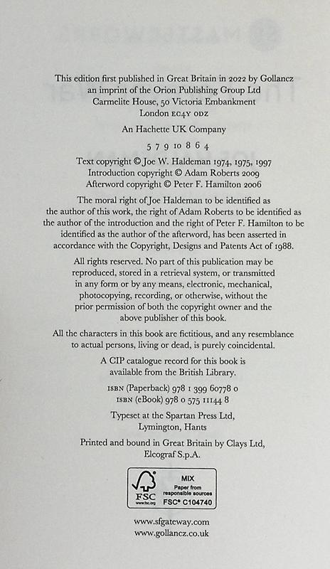 【中商原版】千年之战 科幻大师佳作系列  The Forever War The Best of the SF Masterworks 英文原版 Joe Haldeman雨果奖 商品图8