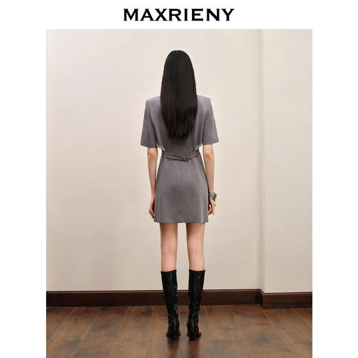 【商场同款】MAXRIENY极简都市通勤风西装裙腰间镂空小心机设计感(货号:MC88DR609) 商品图3