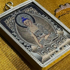 黑唐《释迦牟尼》唐卡佛牌