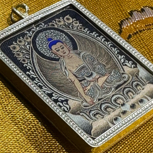 黑唐《释迦牟尼》唐卡佛牌 商品图0