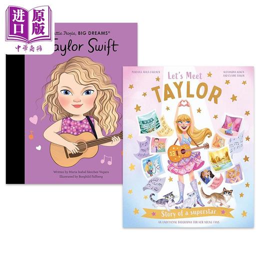 【中商原版】Taylor Swift 歌手泰勒斯威夫特英文故事图画书绘本2册 Lets Meet Taylor 小人物大理想Little People Big Dreams 商品图0