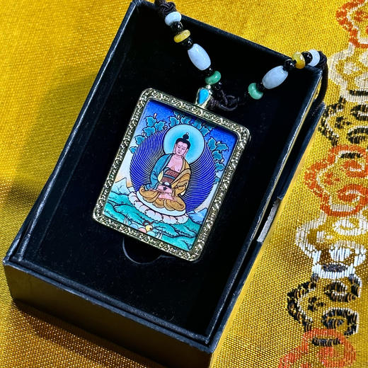 彩唐《阿弥陀佛》唐卡佛牌 商品图1