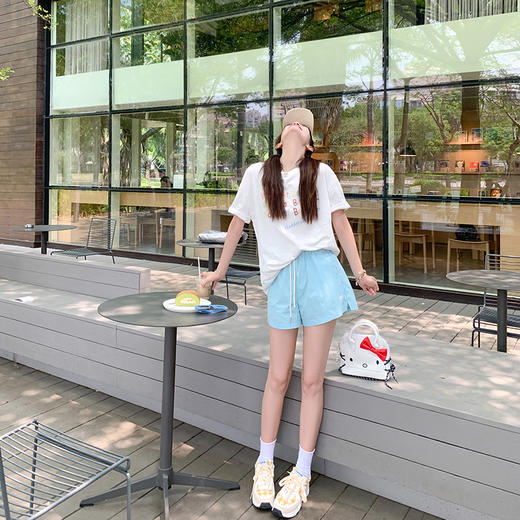 <曾小咸推荐> 【元气满满】彩色字母T恤+短裤 商品图3