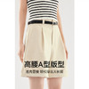 【严选】诗凡黎休闲裤夏季百慕大短裤柔软斜纹棉A型显瘦裙子女2024春夏新SF4150321 商品缩略图3