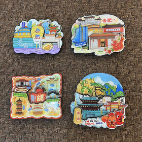 国潮彩绘冰箱贴/随机