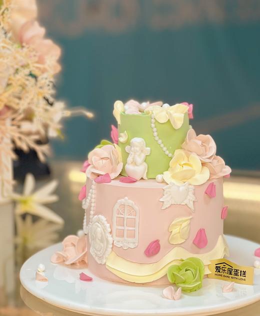 莫奈花园小双层蛋糕 商品图0