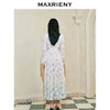 【东方玉兰-商场同款】MAXRIENY复古优雅兰花渐变印花连衣裙2024(货号:MC85DR059) 商品缩略图3