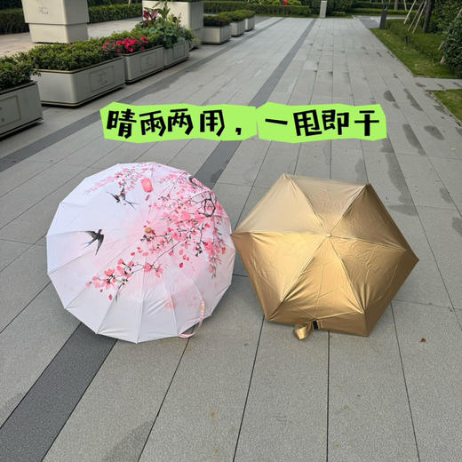 【防晒小金伞/轻型防风晴雨伞】UPF50+ 阻隔紫外线>99% 轻巧便携 多色可选 商品图2