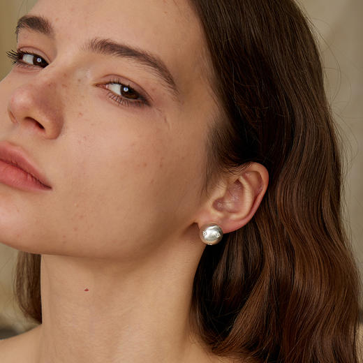 ARSIS｜星夜系列 丝光星月两戴耳钉 商品图5