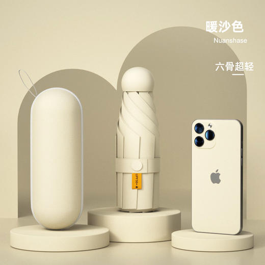 【升级伞面加大，晴雨两用】雨伞折叠伞高级感太阳伞防晒防紫外线，晴雨两用伞五折遮阳伞胶囊伞，坚固8K伞架，牢固升级，伞面更大-lm！-ry 商品图10