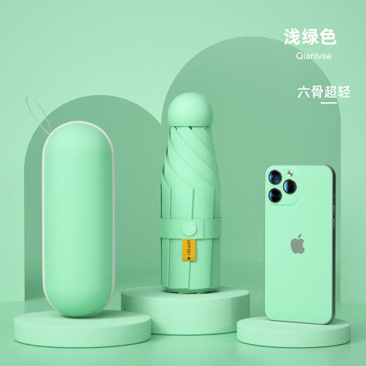 【升级伞面加大，晴雨两用】雨伞折叠伞高级感太阳伞防晒防紫外线，晴雨两用伞五折遮阳伞胶囊伞，坚固8K伞架，牢固升级，伞面更大-lm！-ry 商品图9