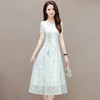 QYM QP2438-2-Y复古连衣裙刺绣花裙 商品缩略图0