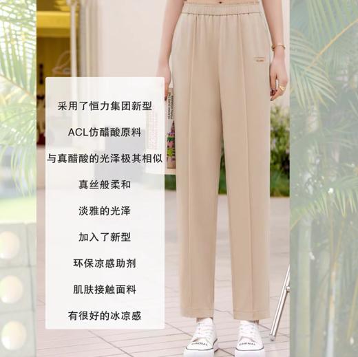 【M1】臣禾	夏款 松紧腰西裤	JZ242060121现货 商品图0