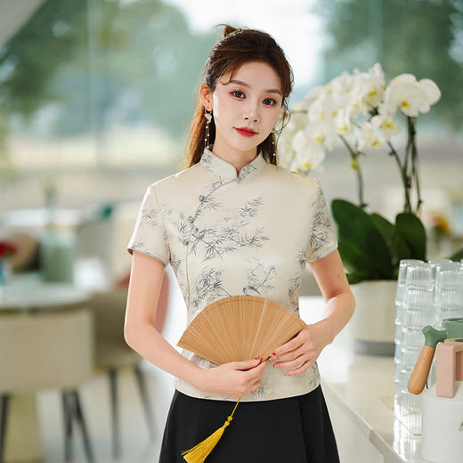 【竹燕】改良国风，新中式唐装旗袍上衣XGT-T23040 商品图0