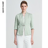 皮尔卡丹女装春季新款绿色白色长袖西服外套精致上衣C41UL04
 商品缩略图0