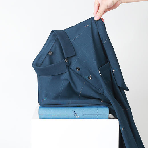 【新款DLS】大依优型大码短袖Polo衫翻领口袋加肥加大男士大号弹力透气舒适夏季半袖 商品图1