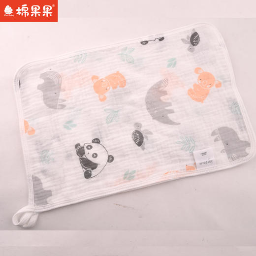 棉果果新品新生儿婴幼儿垫汗巾洗脸巾口水巾面巾20*30cm抗菌纱布方巾 商品图0