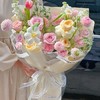 邂逅温柔--粉玫瑰康乃馨混搭花束 商品缩略图0