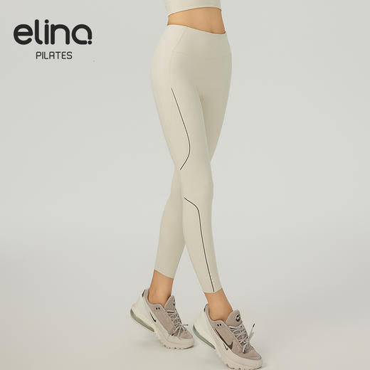 【女神节秒】elina一恋新款侧边条纹动感瑜伽普拉提九分裤QC2933（特价产品，收货7天内支持调换、不退款） 商品图1