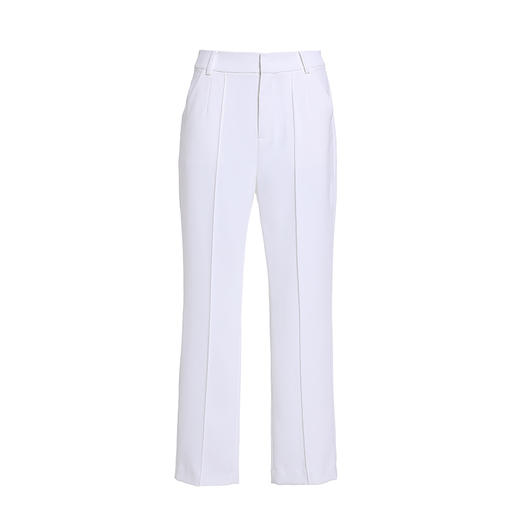 Gowani乔万尼裤子女2024新款爆款夏季薄款白色西装裤EM2F705001 商品图4