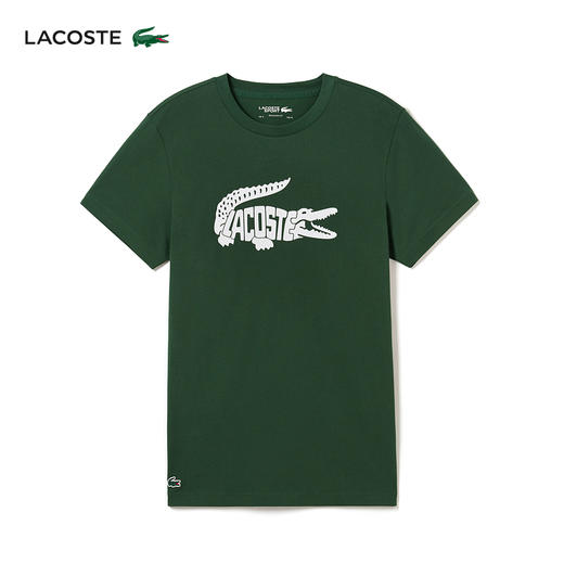 【海南专供价】Lacoste法国鳄鱼男装新款休闲百搭短袖T恤TH8937-98 商品图6