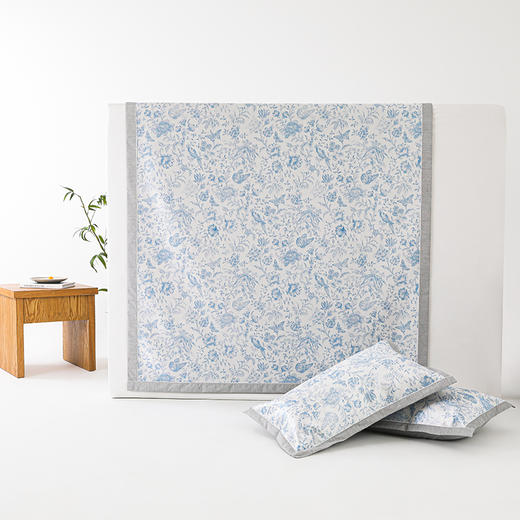 丝享牛奶丝凉席印花夏季凉席枕头凉感三件套 商品图1