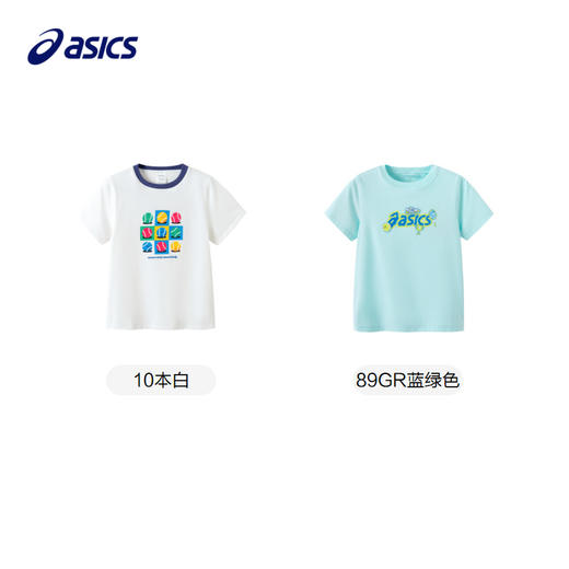 ASICS/亚瑟士童装2024年夏新款吸湿速干遮热抗菌趣味棉感短袖T恤 商品图4