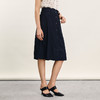 谜底A字型半身裙2024年夏季新品通勤风高腰百搭中长半裙242MB0662 商品缩略图1