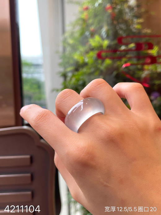 玻璃种扳指【4211104】圈口20～具体价格微信咨询 商品图4